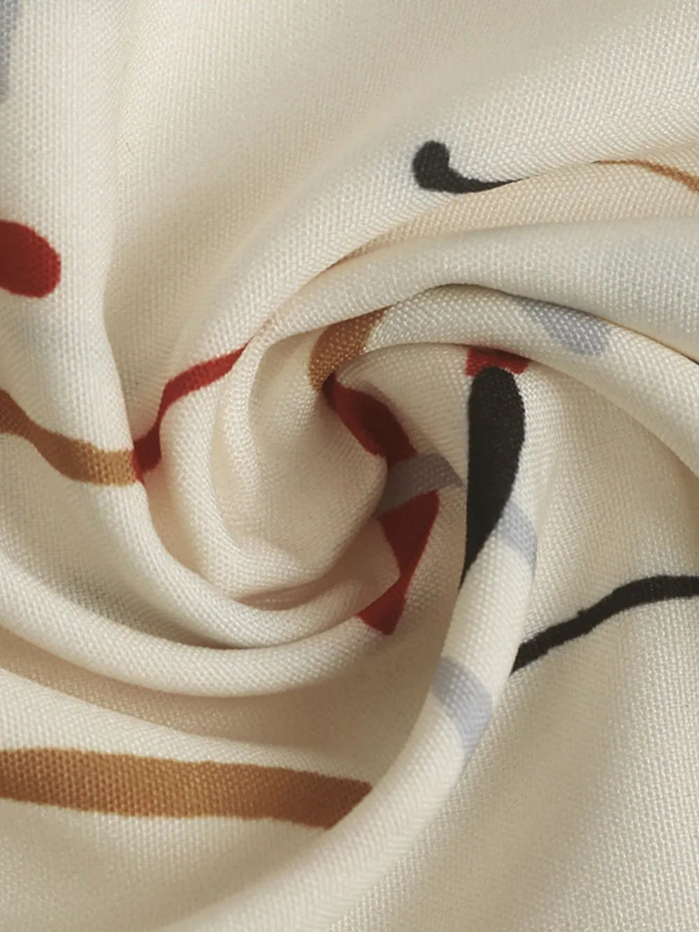 Women's collar line printed shirt