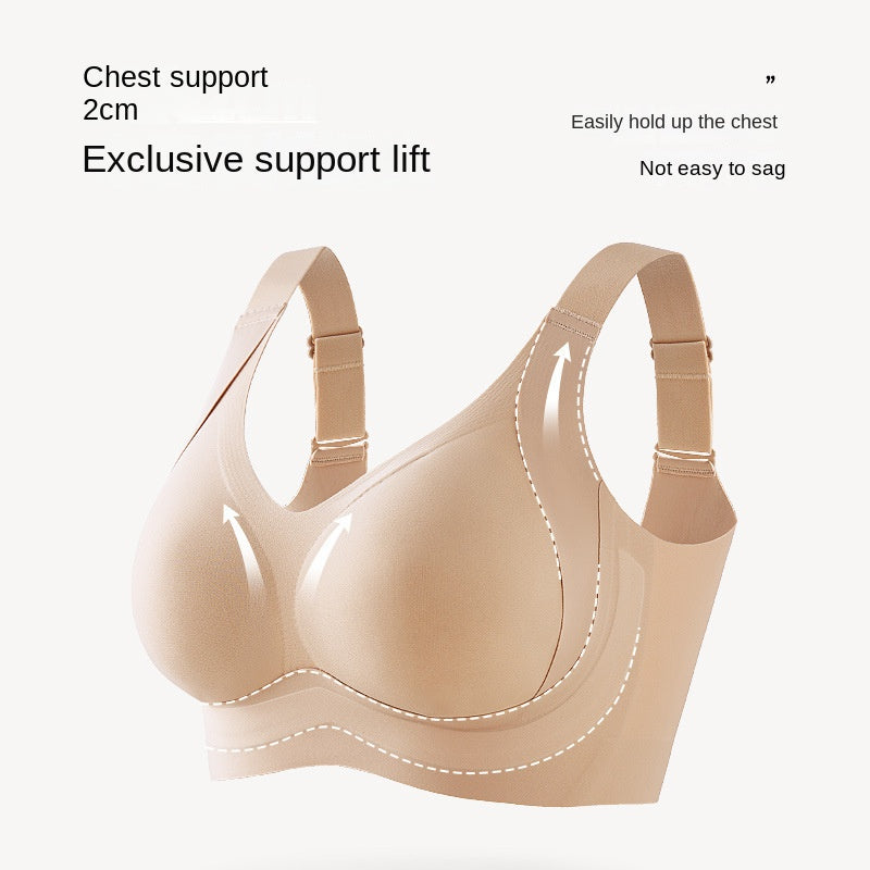 Sports plus size seamless thin lift European and American lingerie for women