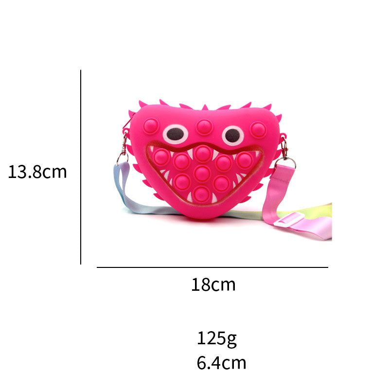 Rat Killing Pioneer Little Monster Bag Poppy Playtime Decompression Bubble Silicone Messenger Bag