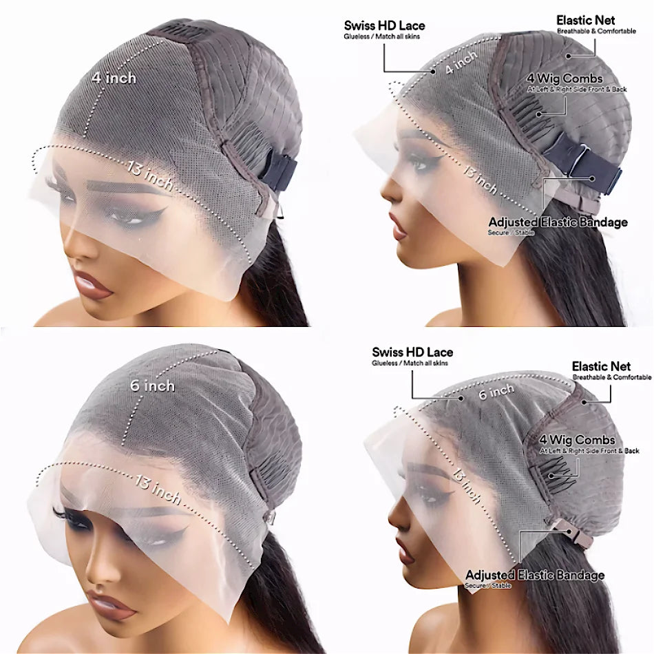 Highlight Wig Human Hair Colored Curly Wigs 13X4 13X6 Hd Lace Frontal Wig Brazilian 4/27 Deep Wave Lace Front Wigs For Women