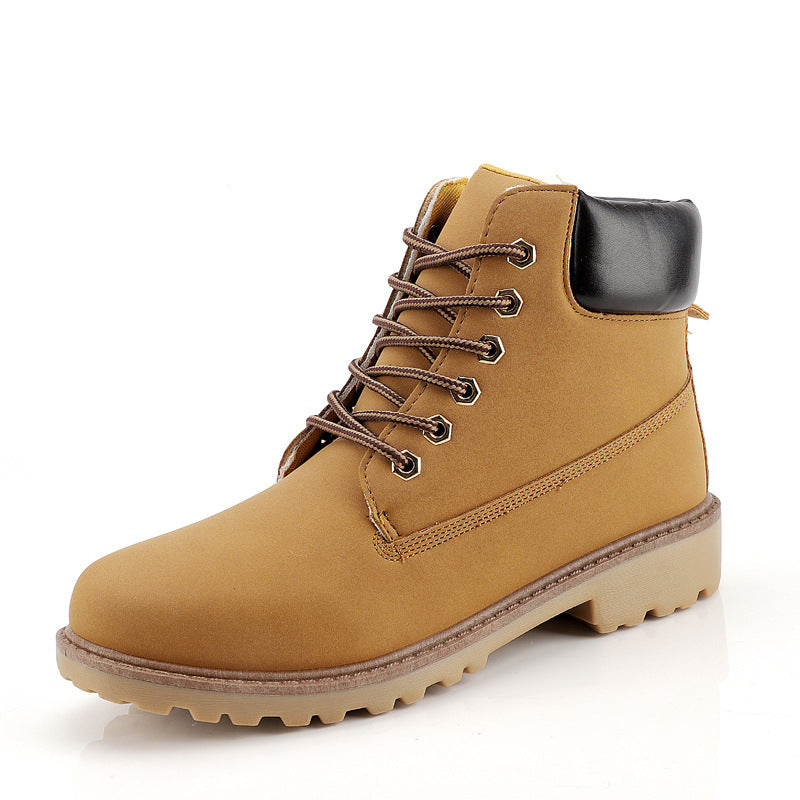 Fashionable high top Martin boots for men casual Baotou workwear shoes autumn and winter men's boots