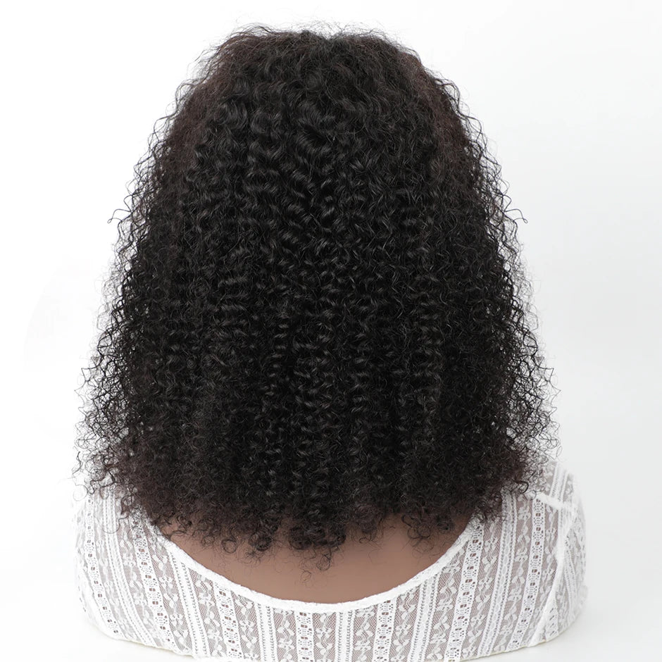 Wear And Go Glueless Human Hair Wig ISEE HAIR Peruvian Kinky Curly Short Bob 6x4 HD Glueless Wig Human Hair Ready To Wear Go