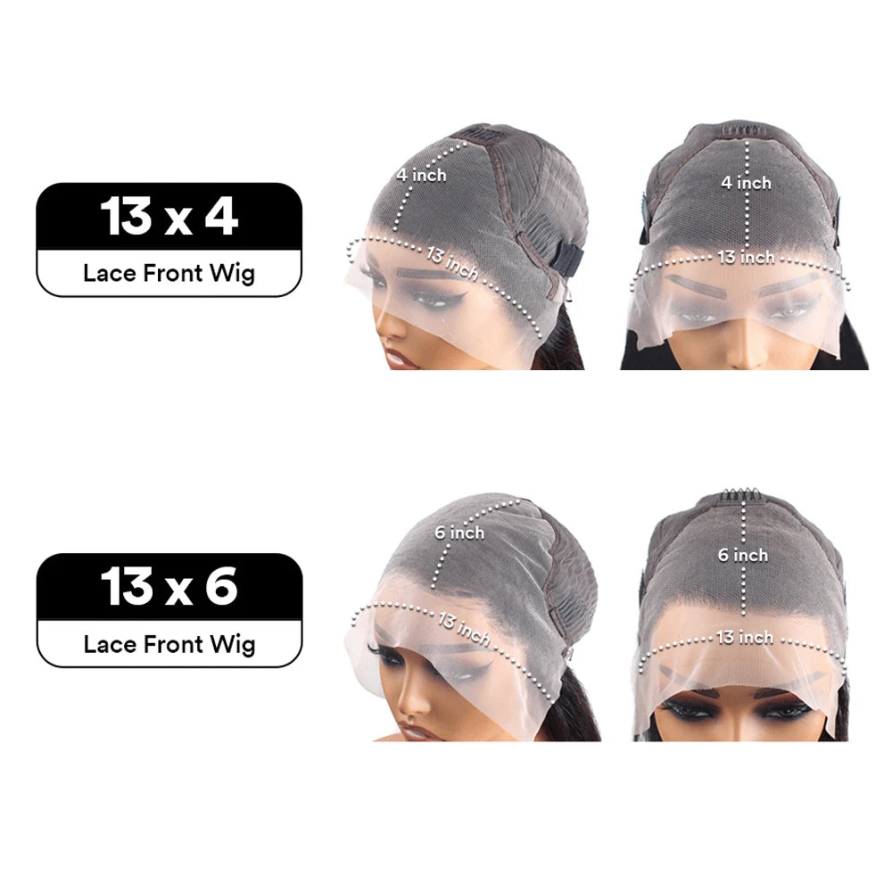 30 40 Inch Curly Human Hair Wig 13x6 Hd Lace Frontal Wig 13x4 Deep Wave Frontal Wig Water Wave Lace Front Wigs For Black Women