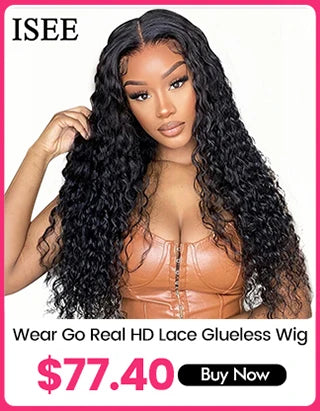 Wear And Go Glueless Human Hair Wig ISEE HAIR Peruvian Kinky Curly Short Bob 6x4 HD Glueless Wig Human Hair Ready To Wear Go