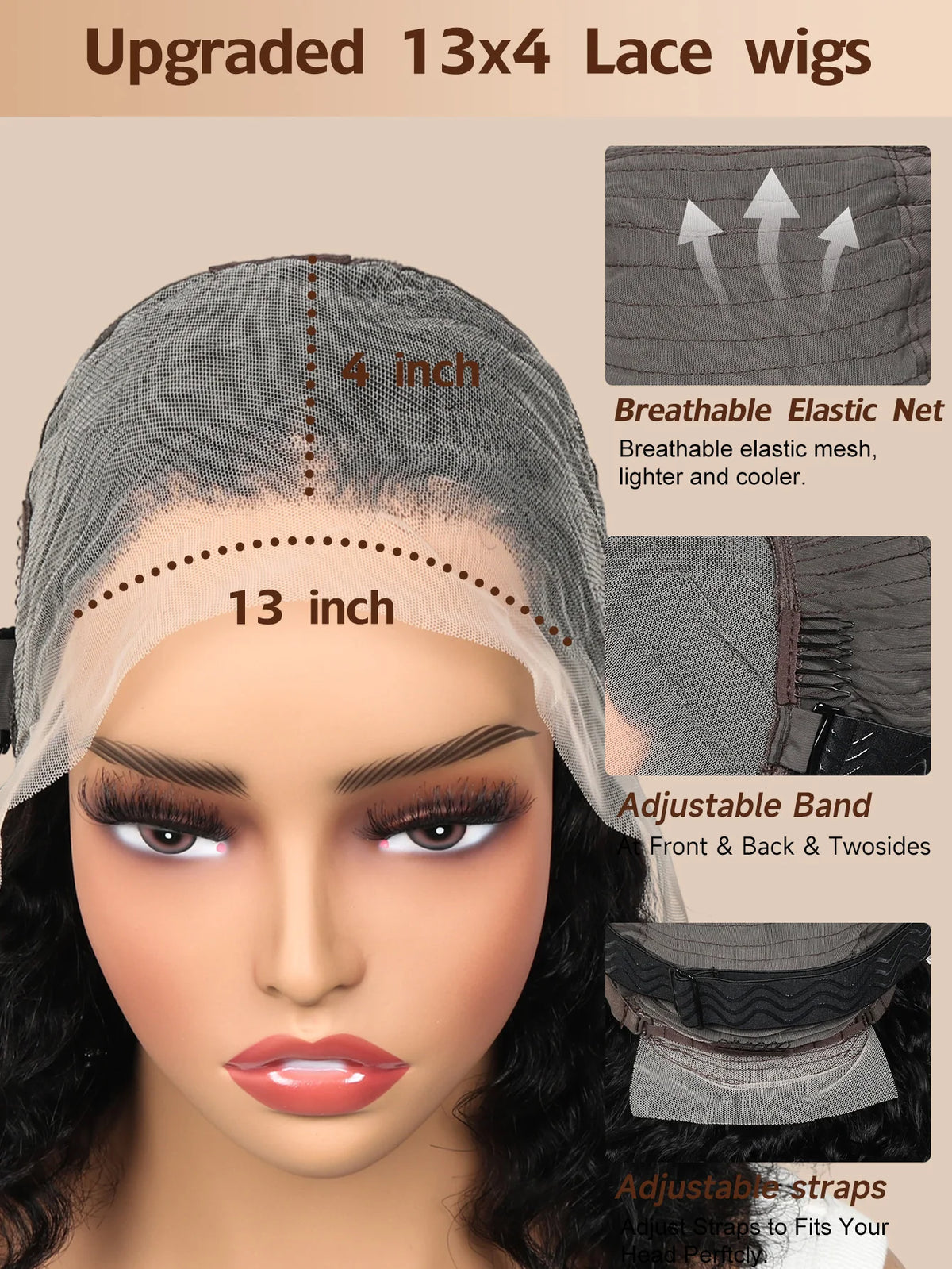 Short Curly Human Hair Bob Wig Water Lace Front Human Hair Wigs ForWomen PrePlucked Brazilian Glueless 13x4 Lace Wig Unikyhair