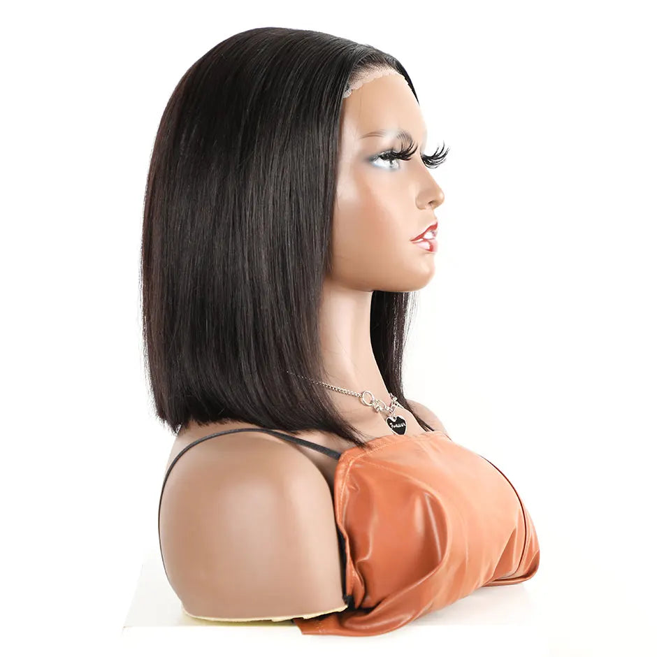 Wear Go Bob Wigs For Women Human Hair 180% Straight Glueless Wig Ready To Go Human Hair Wig Pre Cut Preplucked Lace Air Wig Sale