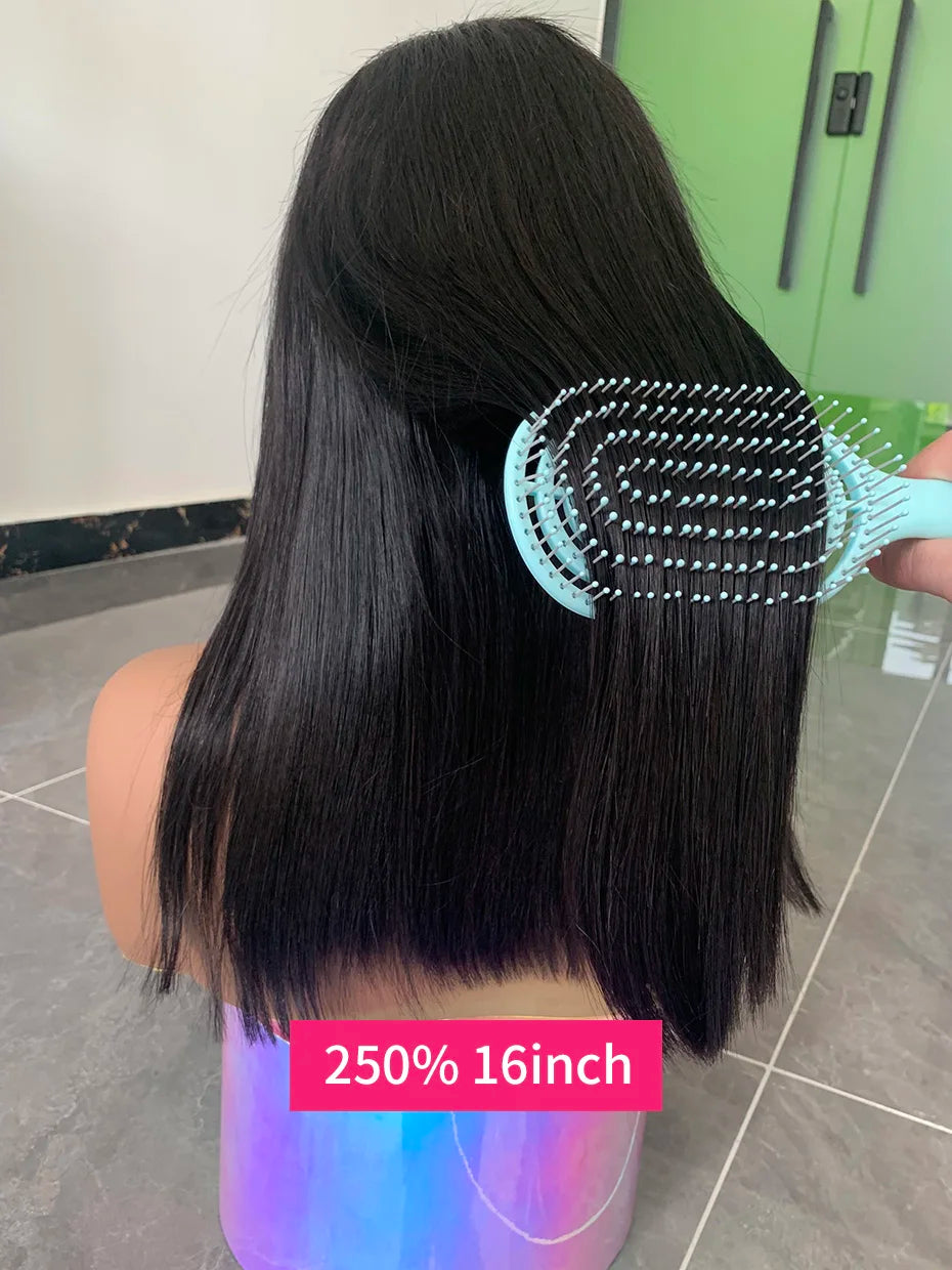 Human Hair Lace Frontal Wig Short Bob Raw Vietnamese Quality Styled Half 13x4 Lacefront Closure Wig Human Hair Wig 10 12 14 inch
